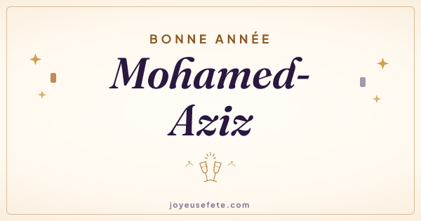Image « Bonne année Mohamed-Aziz » au format large