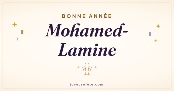 Image « Bonne année Mohamed-Lamine » au format large