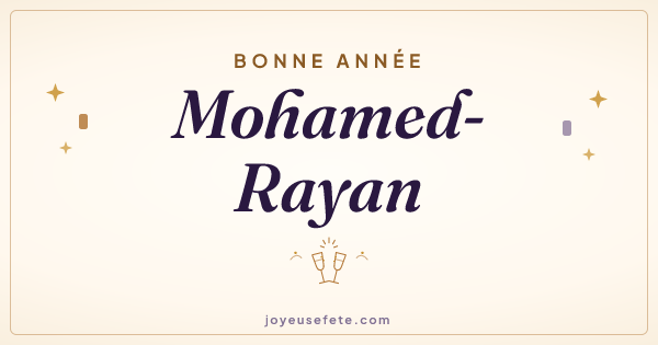 Image « Bonne année Mohamed-Rayan » au format large
