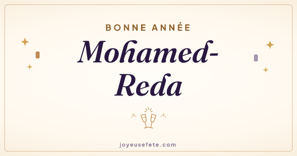 Image « Bonne année Mohamed-Reda » au format large