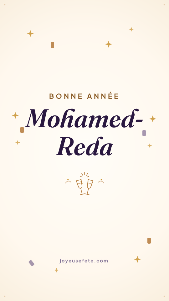 Image « Bonne année Mohamed-Reda » au format story