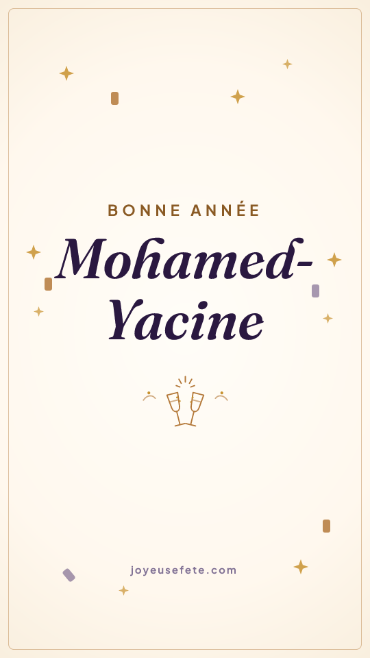 Image « Bonne année Mohamed-Yacine » au format story