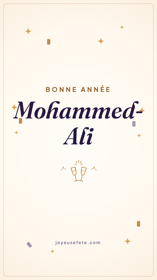 Image « Bonne année Mohammed-Ali » au format story