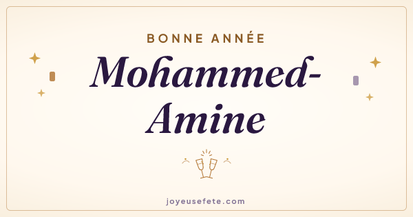 Image « Bonne année Mohammed-Amine » au format large