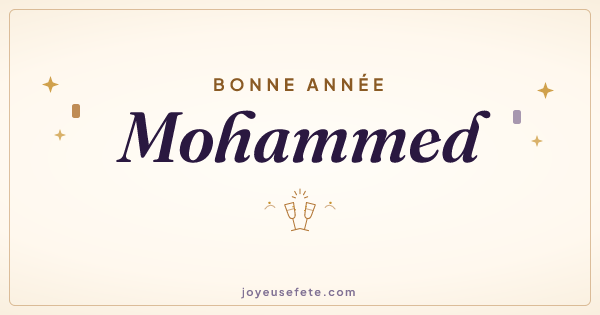 Image « Bonne année Mohammed » au format large