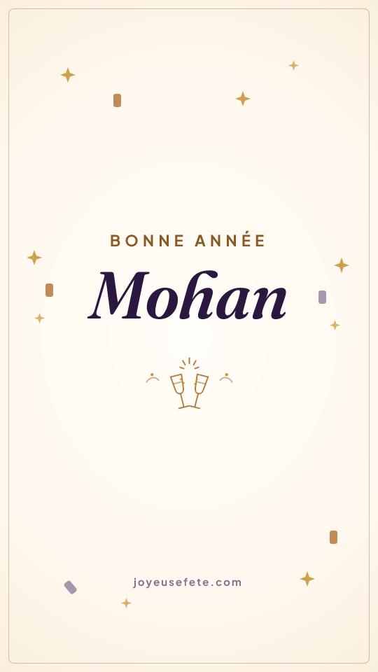 Image « Bonne année Mohan » au format story