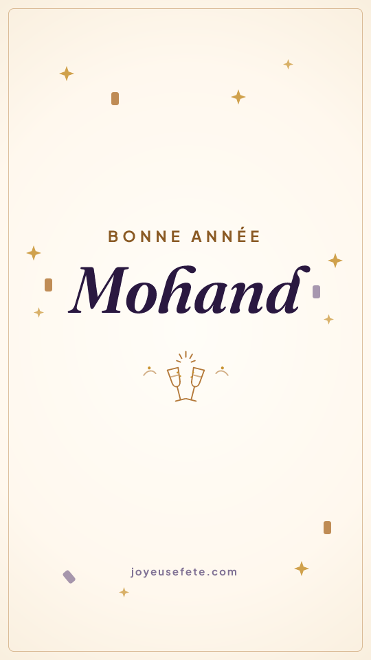 Image « Bonne année Mohand » au format story