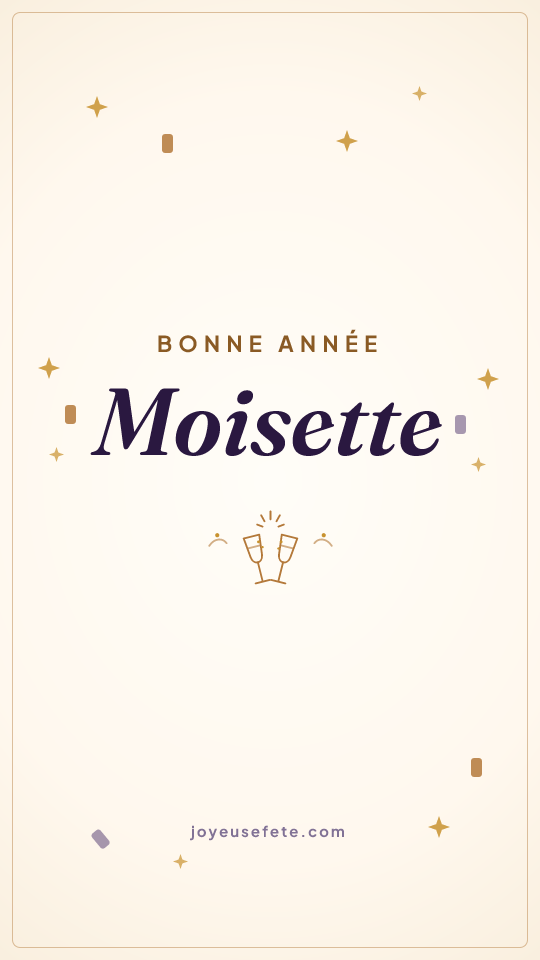 Image « Bonne année Moisette » au format story