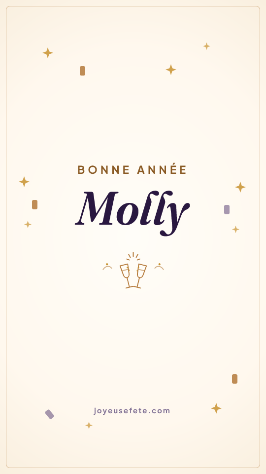 Image « Bonne année Molly » au format story