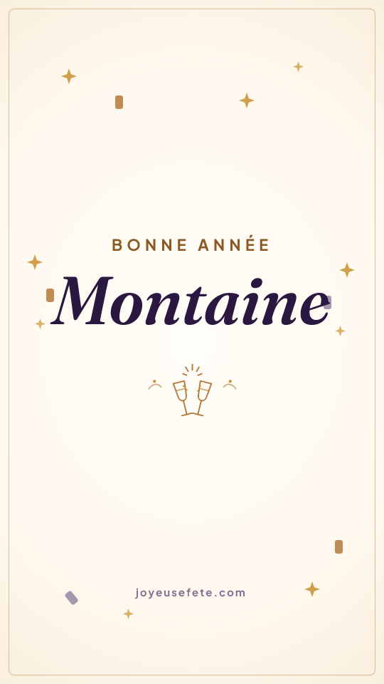 Image « Bonne année Montaine » au format story