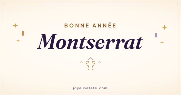 Image « Bonne année Montserrat » au format large