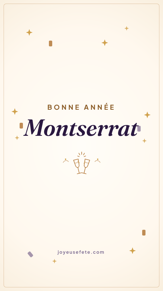 Image « Bonne année Montserrat » au format story