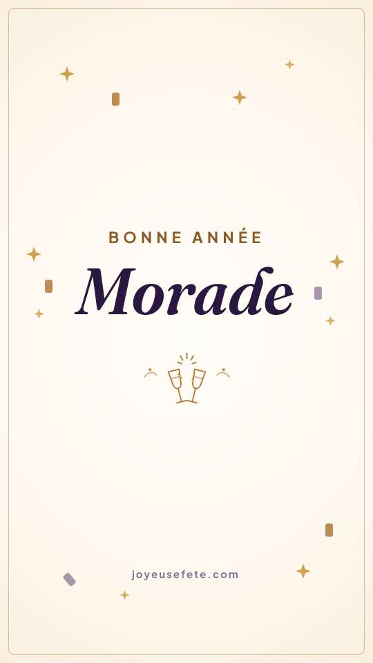 Image « Bonne année Morade » au format story