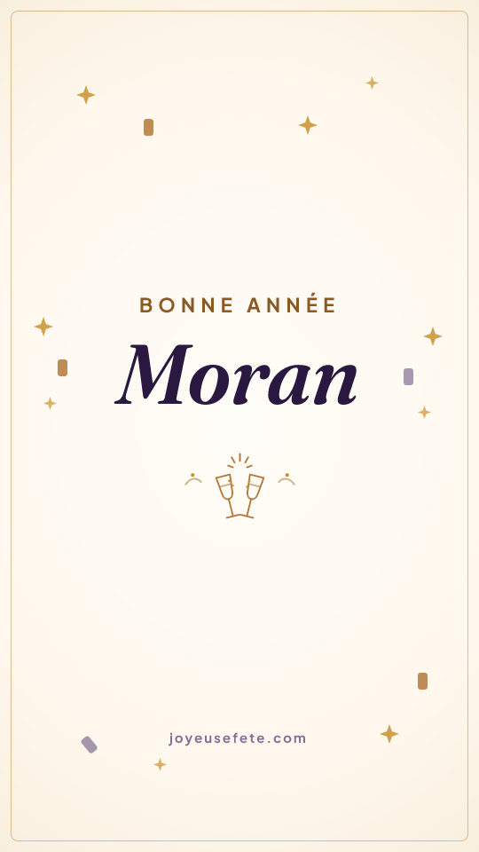 Image « Bonne année Moran » au format story