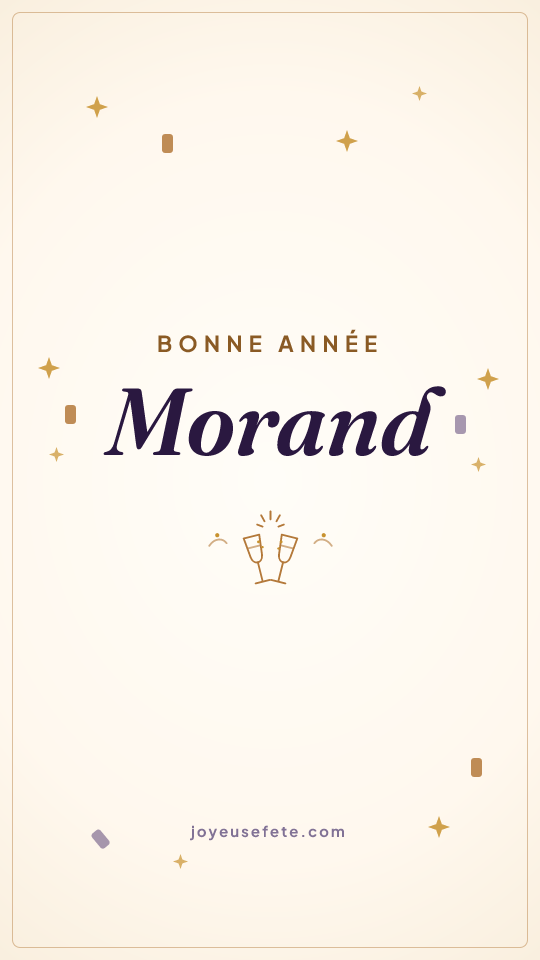 Image « Bonne année Morand » au format story