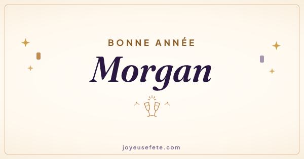 Image « Bonne année Morgan » au format large