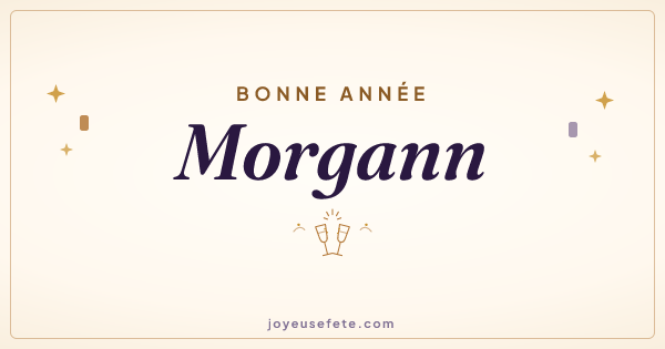Image « Bonne année Morgann » au format large