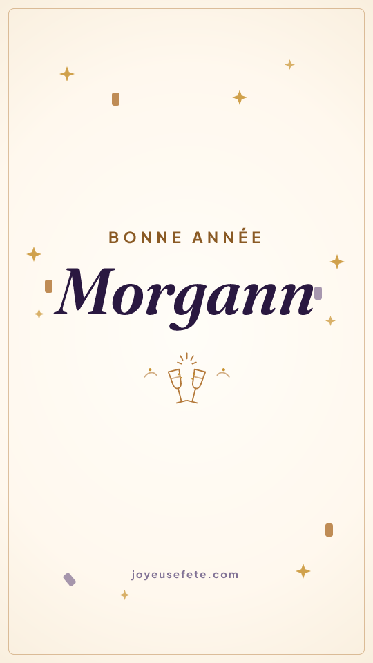 Image « Bonne année Morgann » au format story