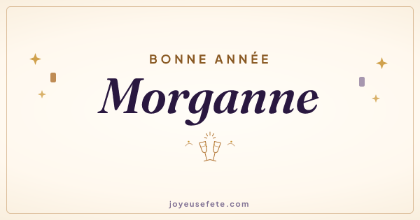 Image « Bonne année Morganne » au format large