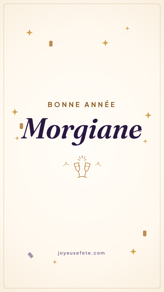 Image « Bonne année Morgiane » au format story