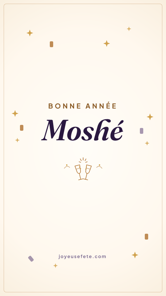 Image « Bonne année Moshé » au format story