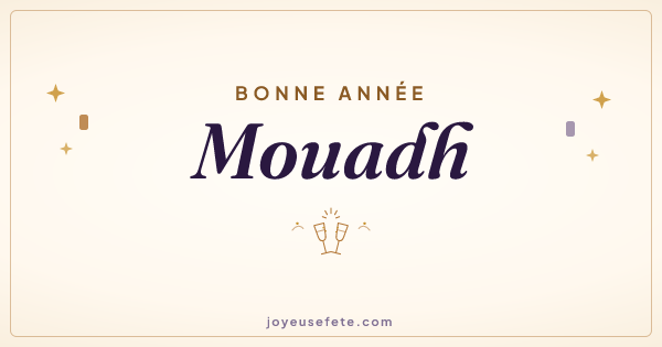 Image « Bonne année Mouadh » au format large