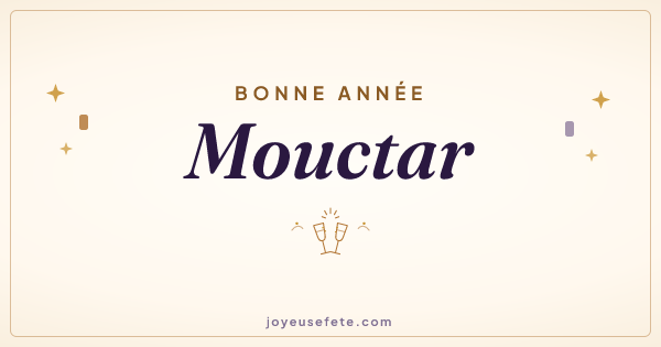 Image « Bonne année Mouctar » au format large