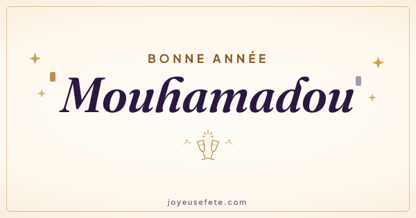 Image « Bonne année Mouhamadou » au format large