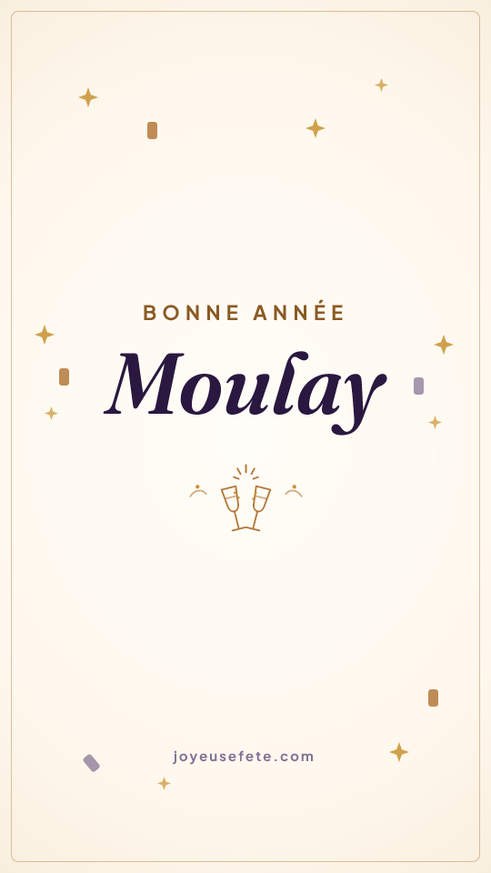 Image « Bonne année Moulay » au format story