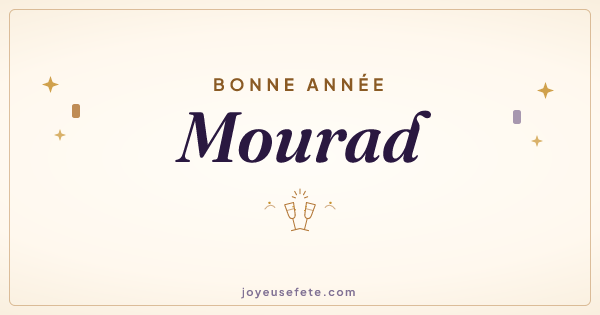 Image « Bonne année Mourad » au format large