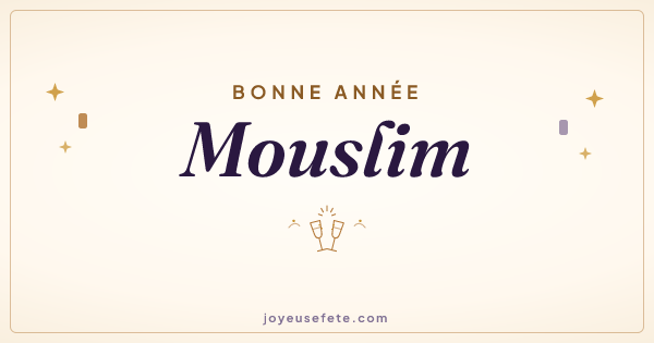 Image « Bonne année Mouslim » au format large