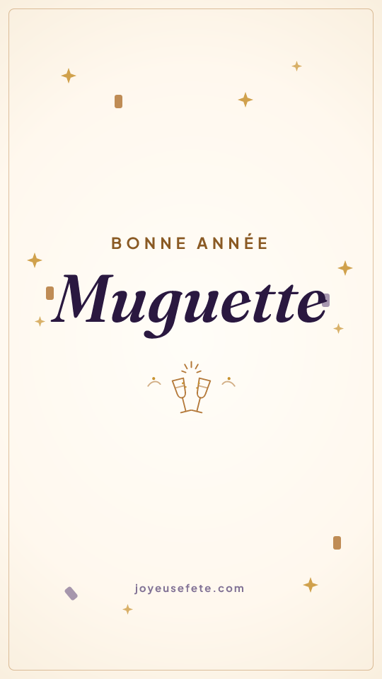Image « Bonne année Muguette » au format story