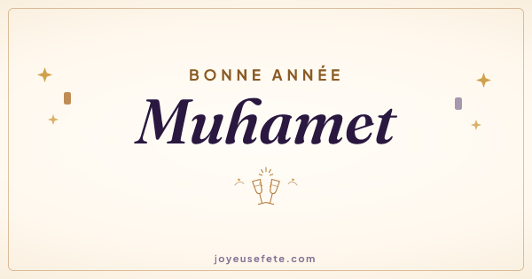 Image « Bonne année Muhamet » au format large