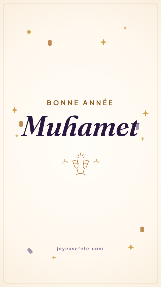 Image « Bonne année Muhamet » au format story