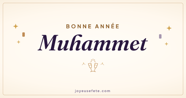 Image « Bonne année Muhammet » au format large