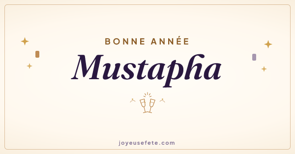 Image « Bonne année Mustapha » au format large