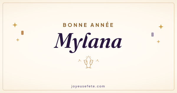 Image « Bonne année Mylana » au format large
