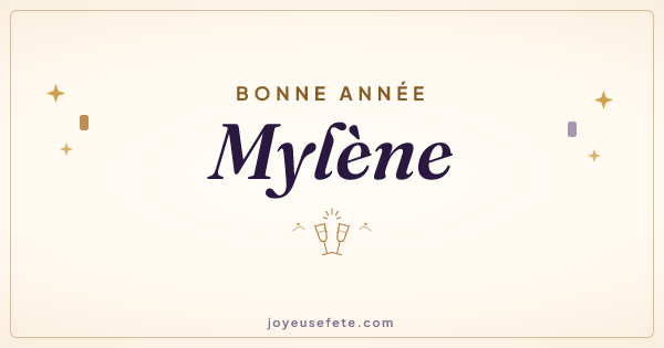 Image « Bonne année Mylène » au format large