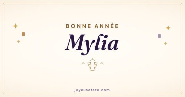 Image « Bonne année Mylia » au format large