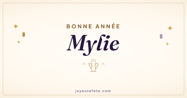 Image « Bonne année Mylie » au format large