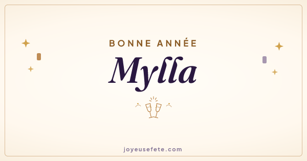 Image « Bonne année Mylla » au format large