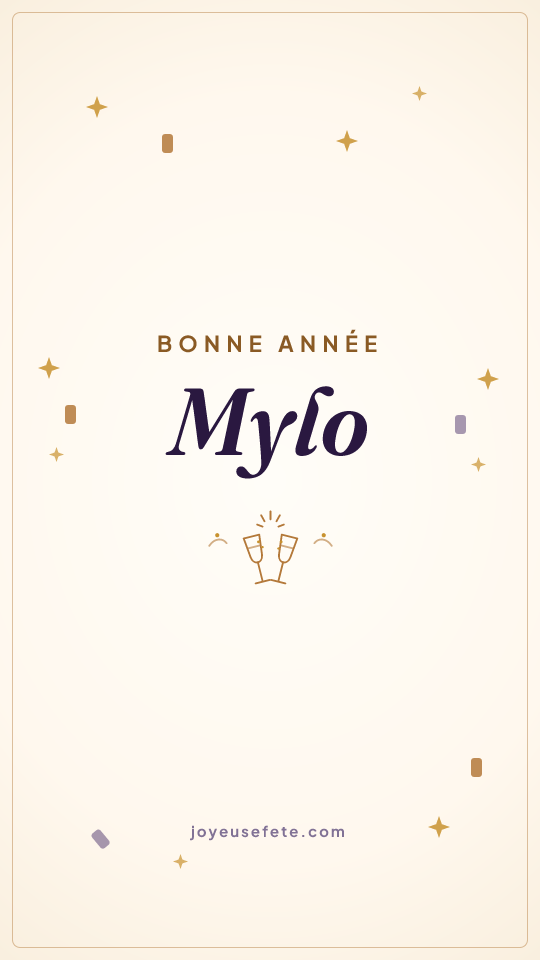 Image « Bonne année Mylo » au format story