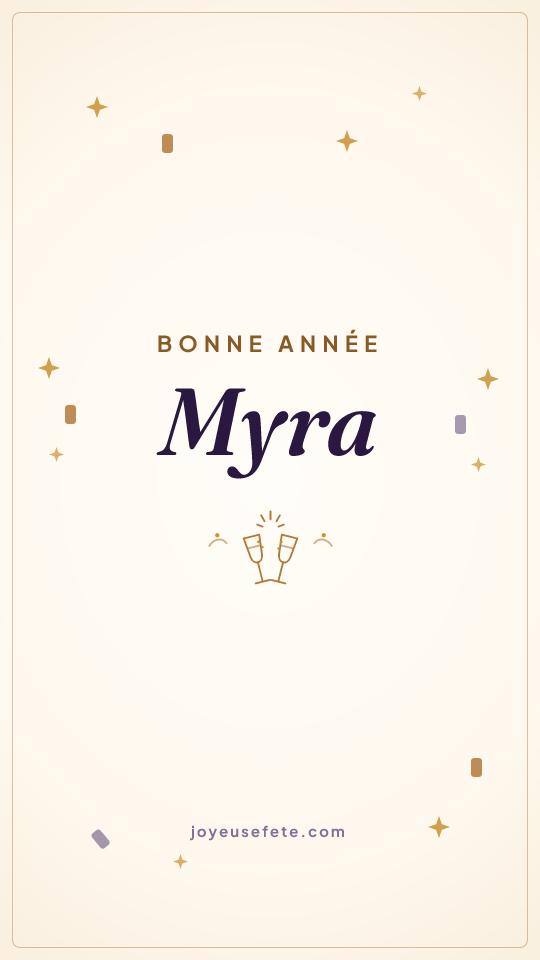 Image « Bonne année Myra » au format story