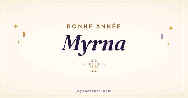 Image « Bonne année Myrna » au format large