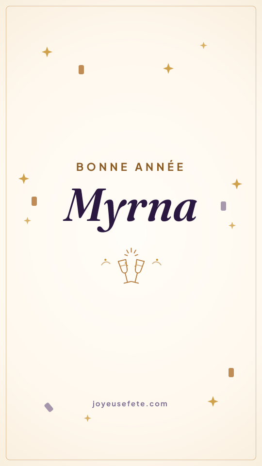 Image « Bonne année Myrna » au format story