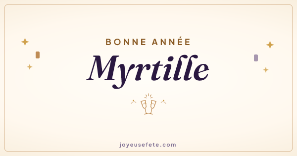 Image « Bonne année Myrtille » au format large