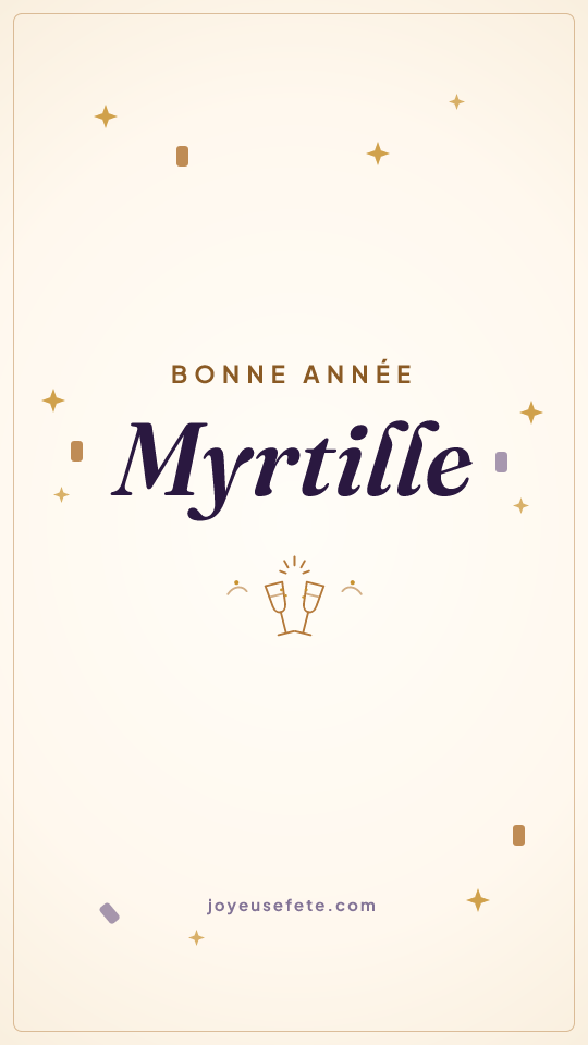 Image « Bonne année Myrtille » au format story