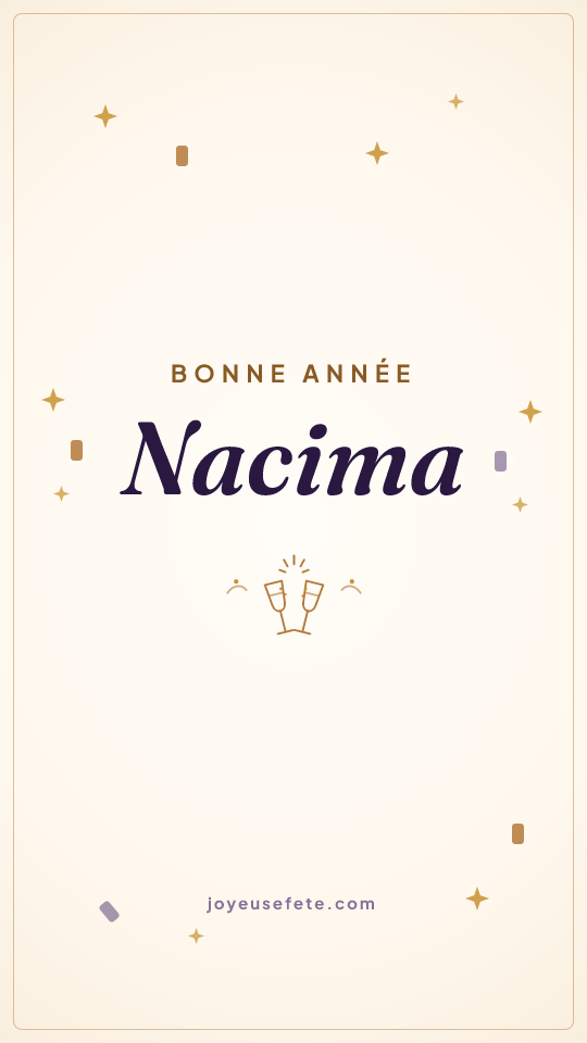Image « Bonne année Nacima » au format story