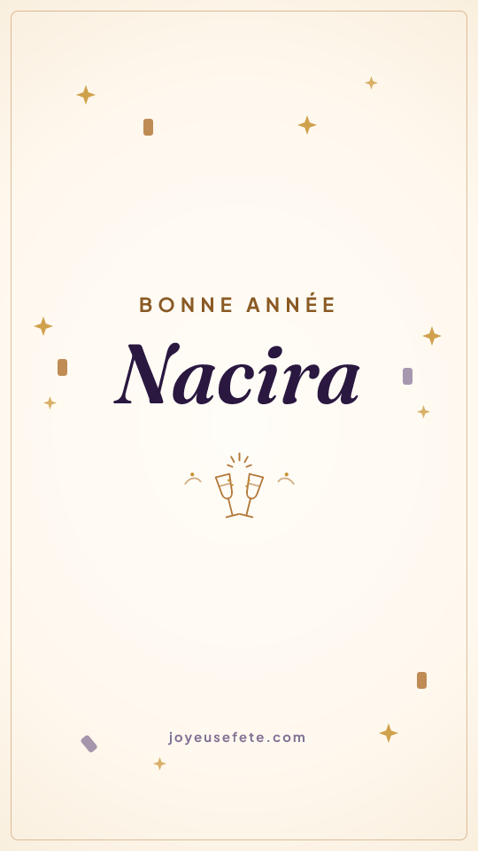 Image « Bonne année Nacira » au format story