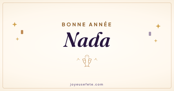 Image « Bonne année Nada » au format large